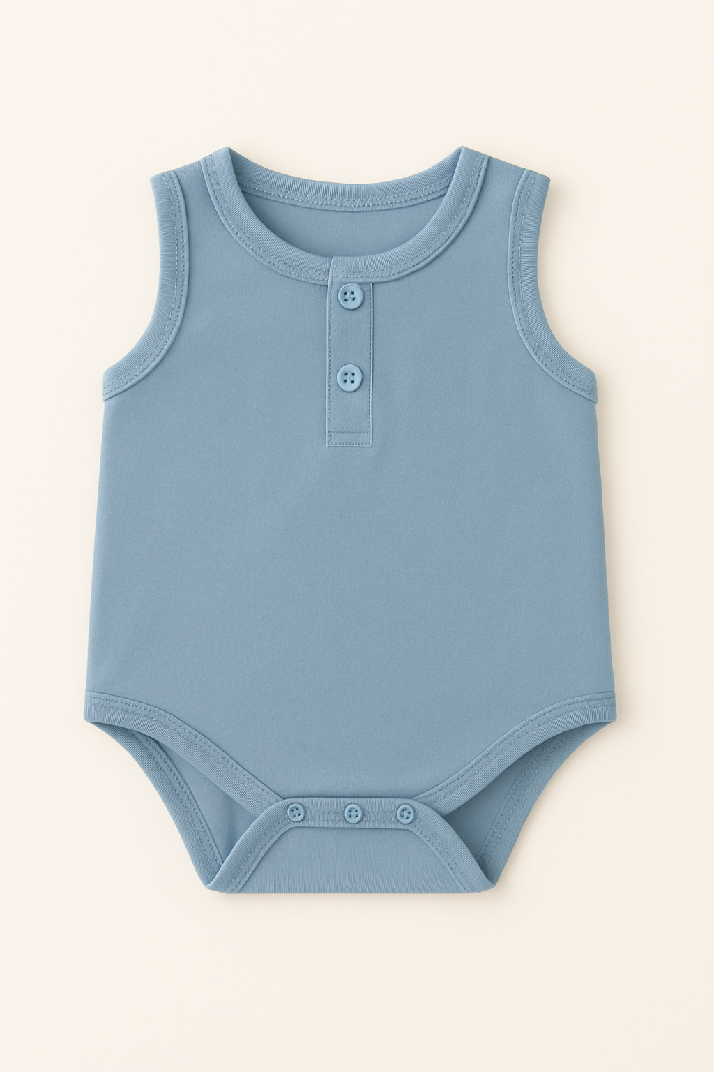 soft bamboo infant romper with snap closures