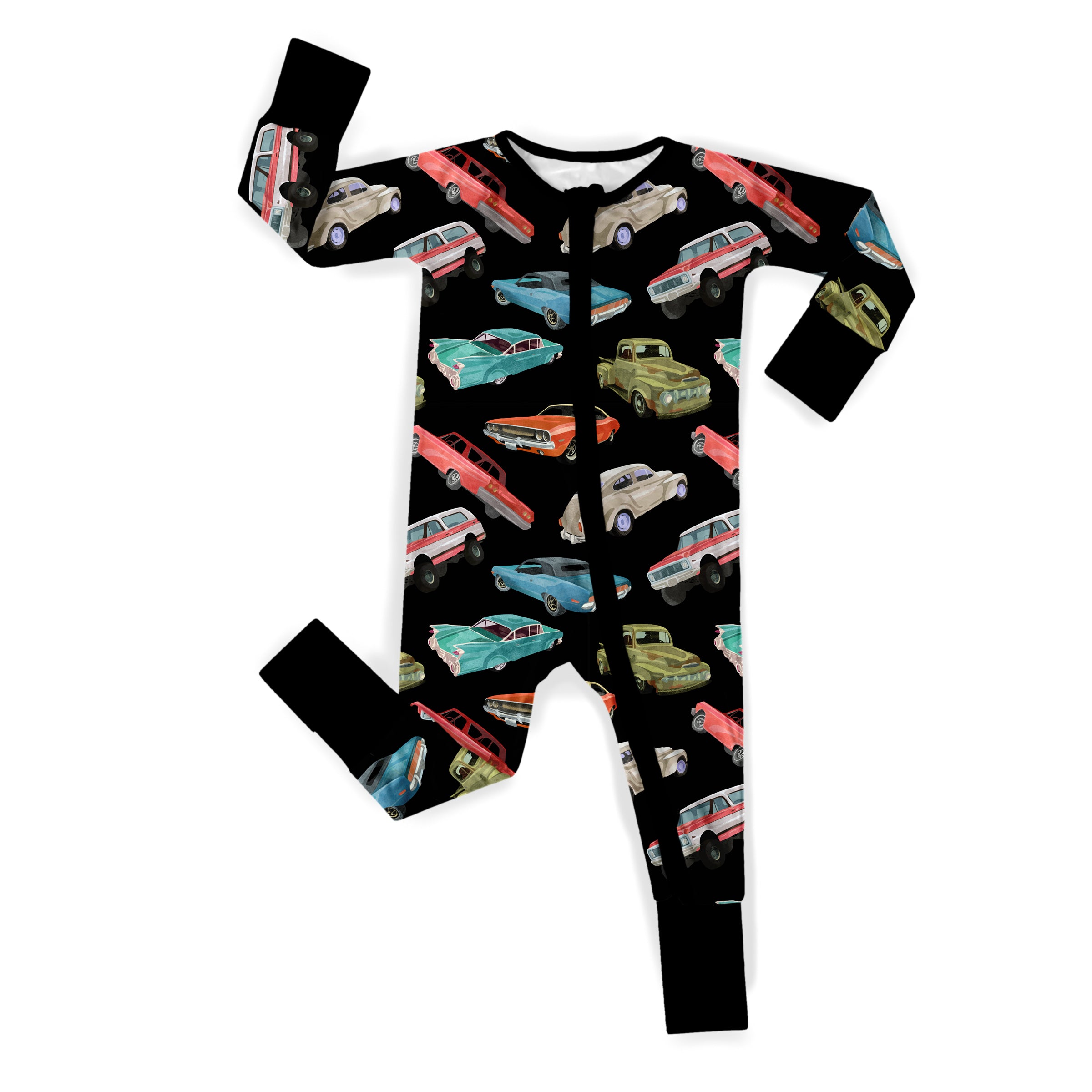 Soft bamboo pajamas for babies and toddlers from Wild Little Ones – breathable, stretchy, and zip-up design